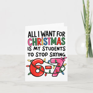 Tarjeta Todo lo que Quiero para Navidad es que mis Estudia
