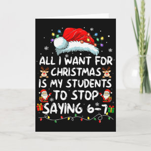 Tarjeta Todo lo que Quiero para Navidad es que Mis Estudia