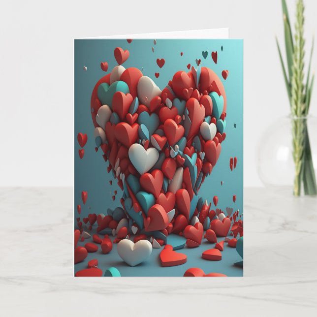 Tarjeta Todo mi corazón por ti (Anverso)