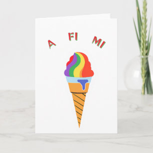 Tarjeta Todo para mí cono de helado