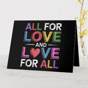 Tarjeta Todo Por Amor Y Amor Por Todo Mes Del Orgullo LGBT