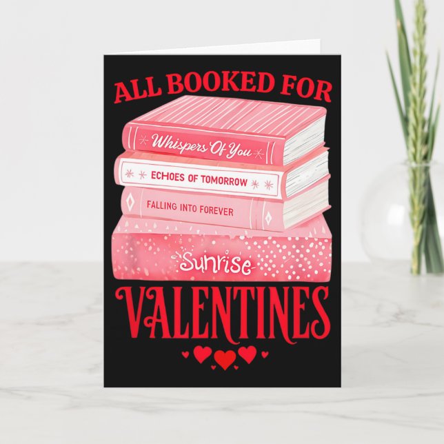 Tarjeta Todo reservado para amantes lectores románticos de (Anverso)