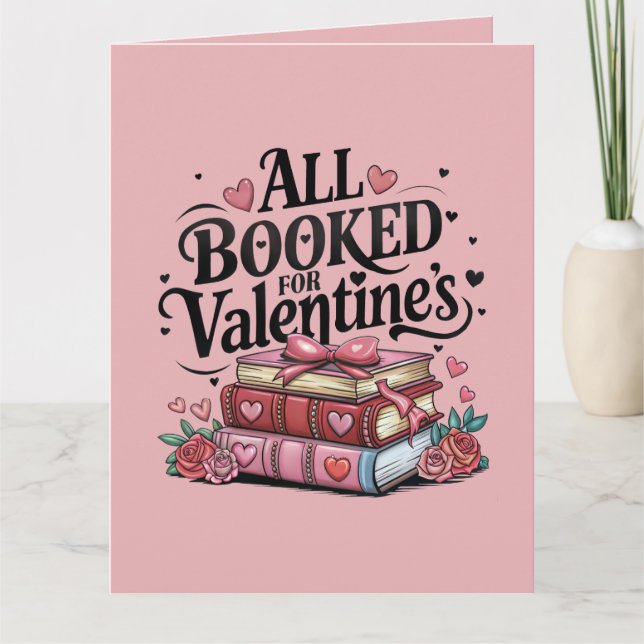 Tarjeta Todo reservado para San Valentín (Anverso)