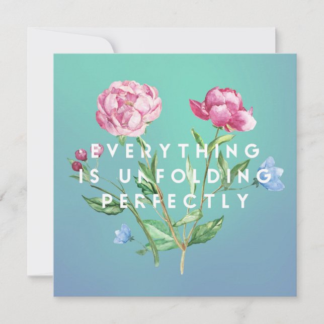 Tarjeta Todo se está desarrollando perfectamente - (Anverso)