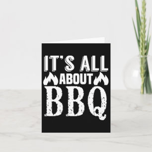 Tarjeta Todo se trata de Bbq - Divertido amante de la barb