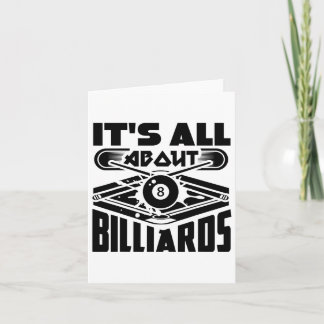 Tarjeta Todo se trata de billar billares billares diversió