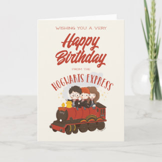 Tarjeta Todos a bordo del Hogwarts Express Magical Birthda