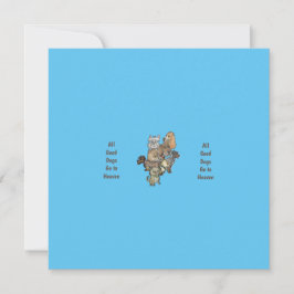 Tarjeta Todos los buenos perros van al cielo