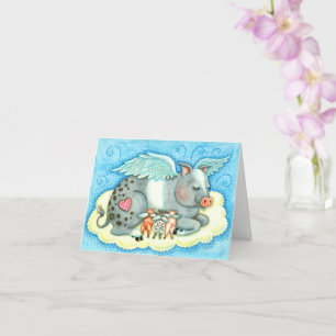 TARJETA TODOS LOS BUENOS PIGLETAS VAN AL CIELO, LOS ANGELE