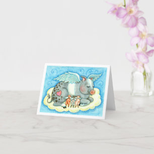 TARJETA TODOS LOS BUENOS PIGLETAS VAN AL CIELO, LOS ANGELE