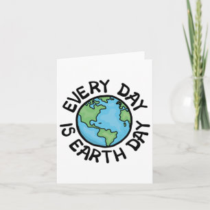 Tarjeta Todos los Días es el Día de la Tierra