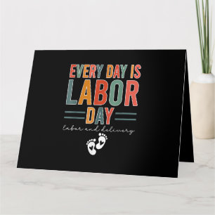 Tarjeta Todos Los Días Es Trabajo De Camisetas En El Día D