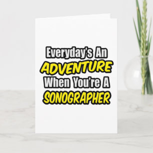 Tarjeta Todos los días es una aventura... Sonógrafo