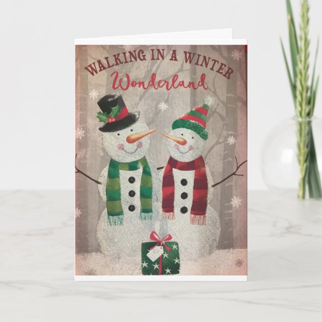 TARJETA **TODOS LOS DÍAS SON NAVIDADES DE WONDERLAND CON U (Anverso)