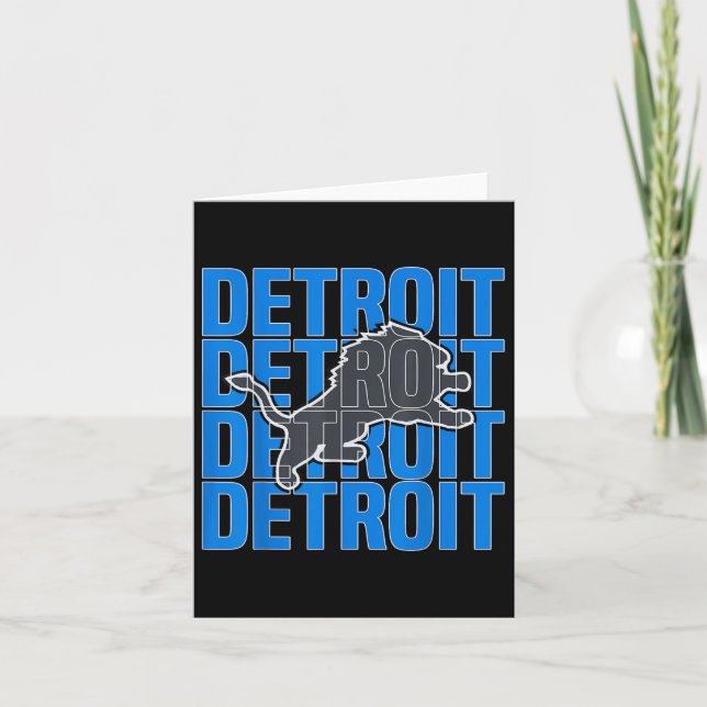 Tarjeta Todos los grit - Detroit Guay Retro los amantes de (Anverso)
