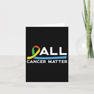 Tarjeta Todos los problemas de cáncer Día Mundial del Cánc