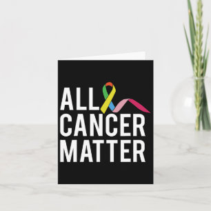Tarjeta Todos los problemas de cáncer Día Mundial del Cánc
