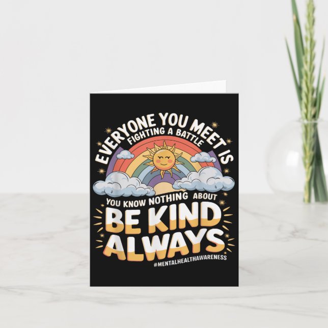 Tarjeta Todos Los Que Conoce Están Luchando Contra La Bata (Anverso)