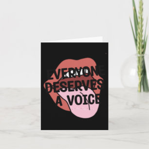 Tarjeta Todos Merecen Un Pegatina De Voz