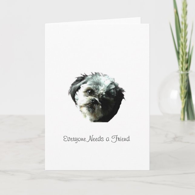 Tarjeta Todos necesitan un amigo (Anverso)