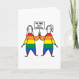 Tarjeta Todos somos iguales