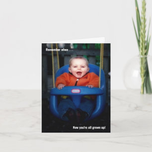 Tarjeta Todos ustedes son adultos en la graduación persona