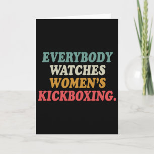 Tarjeta Todos ven kickboxing femenino