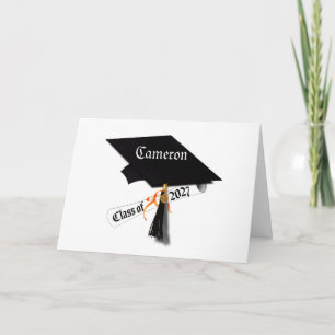 Tarjeta Toga y Diploma Graduación Clase de 2027