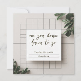 Tarjeta Together Since 20XX Personalized Couple 