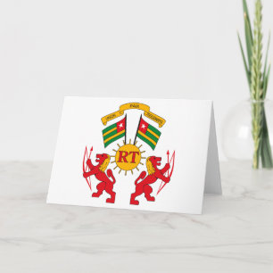 Tarjeta Togo Coat of Arms Greeting Card