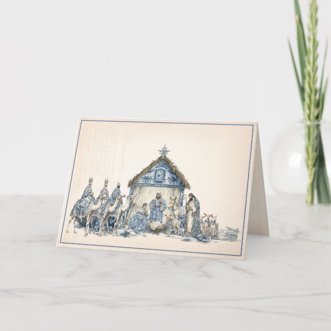 Tarjeta Toile | Chinoiserie Natividad (Anverso)