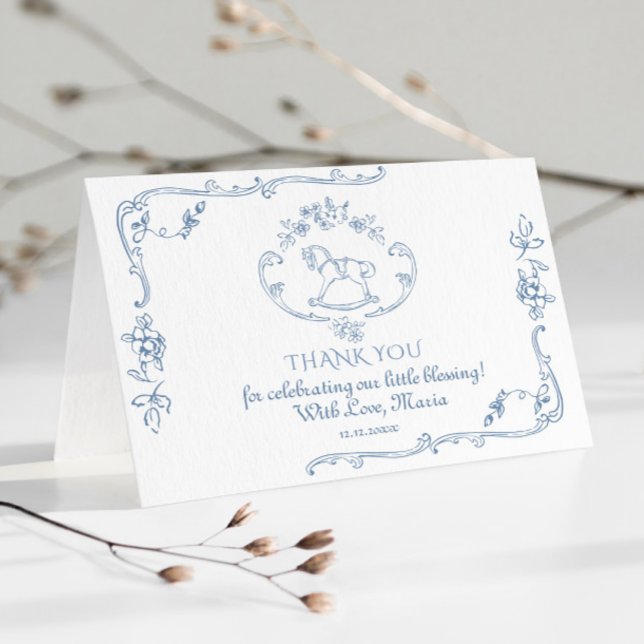 Tarjeta Toile Elegant marco jinete Gracias (Subido por el creador)