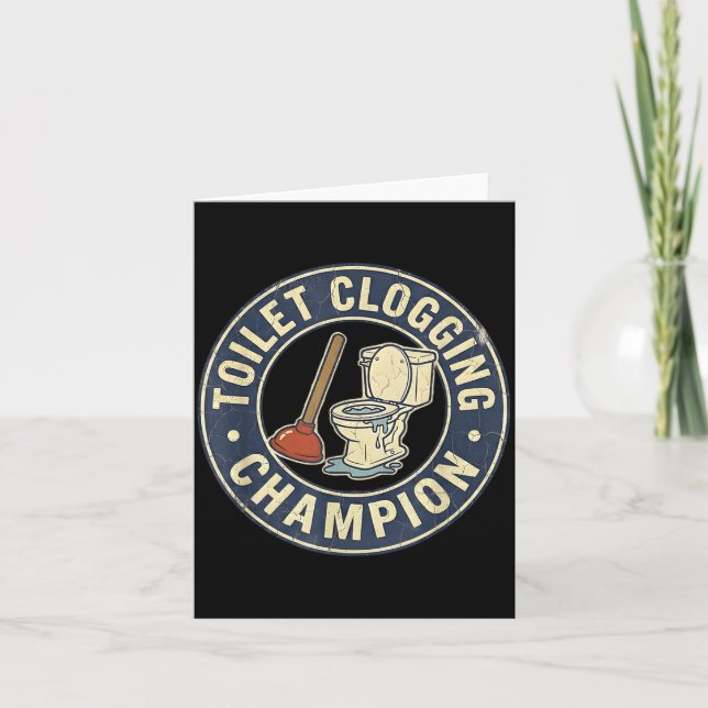 Tarjeta Toilet Clogging Chamon  (Anverso)