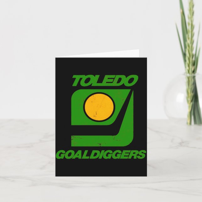 Tarjeta Toledo Goaldiggers 70s80s Hockey Team  (Anverso)