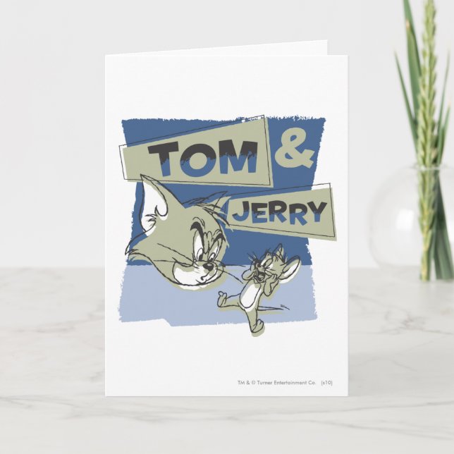 Tarjeta Tom and Jerry Scaredey Mouse (Anverso)
