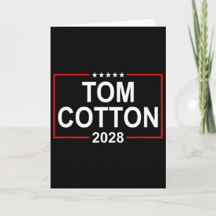 Tarjeta Tom Cotton Elección Presidencial 2028 Bandera De E