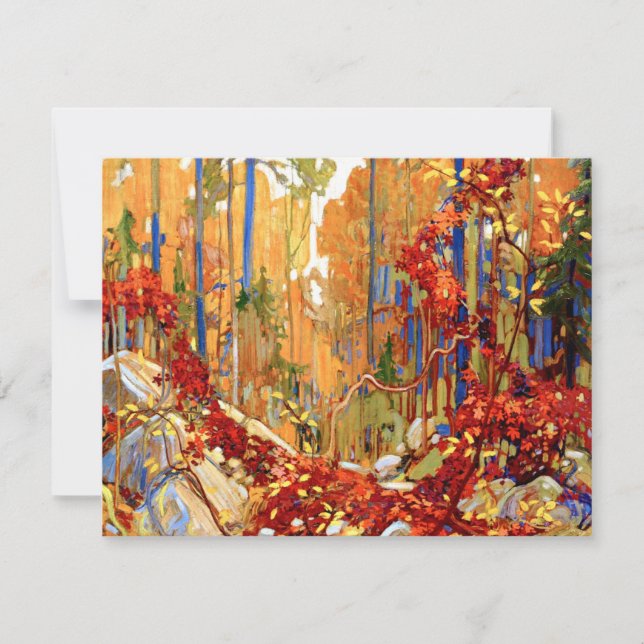 Tarjeta Tom Thomson - Garland de otoño (Anverso)