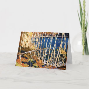 Tarjeta Tom Thomson - Lago Azul, arte bonito