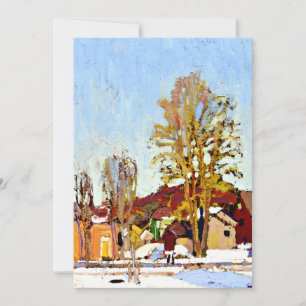 Tarjeta Tom Thomson - Nieve en la aldea