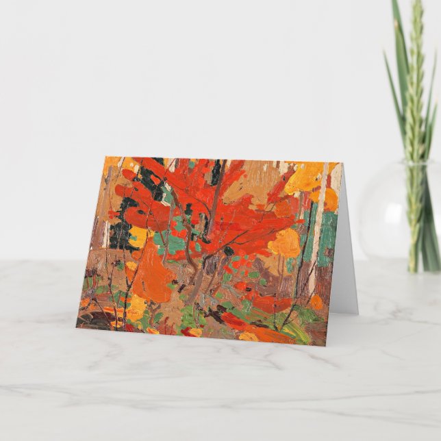 Tarjeta Tom Thomson - Otoño-otoño (Anverso)