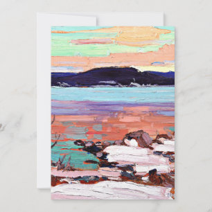 Tarjeta Tom Thomson - Paisaje con nieve