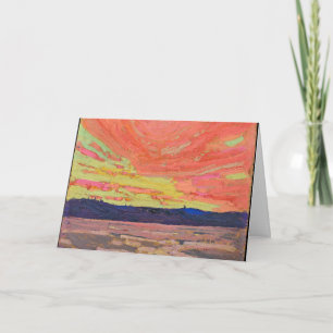 Tarjeta Tom Thomson - Sunset (1915)