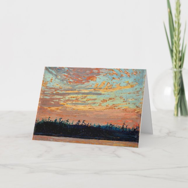 Tarjeta Tom Thomson - Sunset Sky (Anverso)