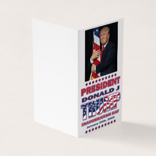 Tarjeta Toma de mando del presidente Trump
