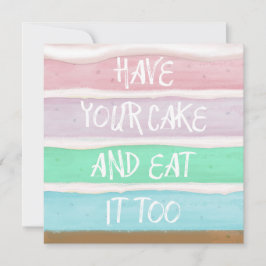 Tarjeta Toma tu pastel