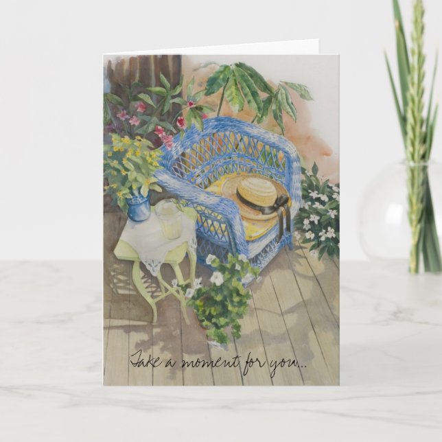 Tarjeta Toma un momento para ti...... (Anverso)