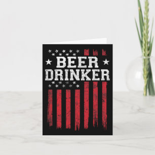Tarjeta Tomador de cerveza bandera americana Usa patriota 