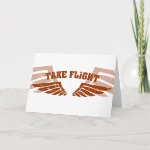 Tarjeta Tomar Alas de Aviación de Vuelo