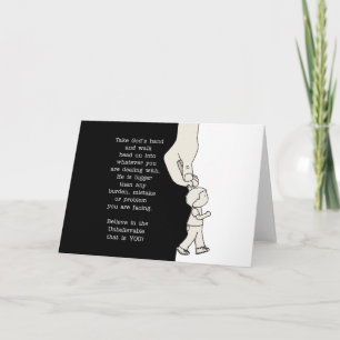 Tarjeta Tomar la mano de Dios