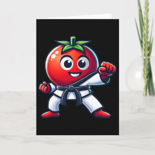 Tarjeta Tomate de Karate Diseño de Artes Marciales Más Div